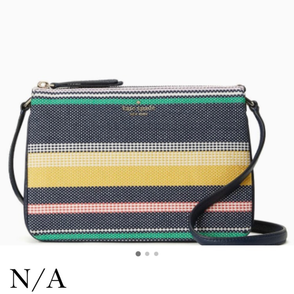 💛Kate Spade Fabric & Leather 3 Compartment Bag💛